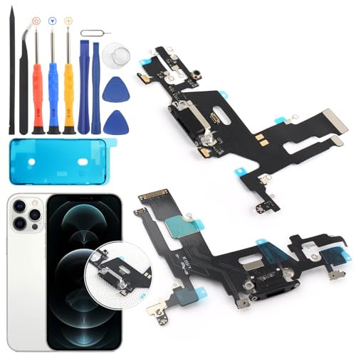 Ersatz für iPhone 11 Ladeanschluss Dock Connector für iPhone 11 Ladeanschluss Flex Kabel Ersatz USB Ladegerät Board Flex Kabel Montage Zubehör mit Reparaturwerkzeugen