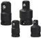 4Pcs Adaptateurs pour Clé à Douille, Adaptateur Douille a Choc - 1/2 à 3/8, 3/8 à1/2, 1/4 à 3/8, 3/8 à 1/4, Adaptateurs Réducteurs pour Clé, Clé à Douille Réducteurs pour Embouts, Perceuse, Cliquet
