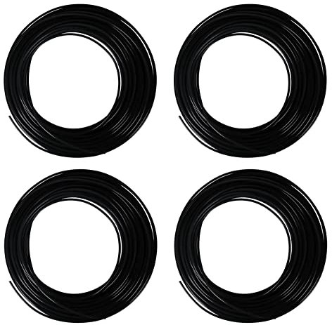 Goorvoucs 4X 3D Drucker Stift Filament 1,75mm PLA 10M (Schwarz PLA)