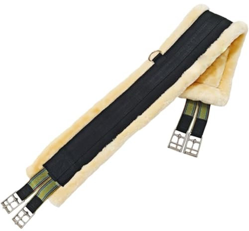 Lipfer Fleece-Cinch | Reitsport, Reiten, Western, Langlebig, Bequem, Vielseitig, Weicher Plüschgurt Edelstahl- Für Outdoor-reiten, Springen