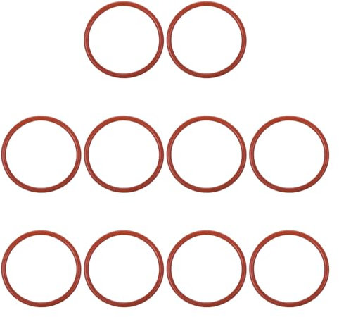 PATIKIL 50 Stück O-Ringe 43 x 37 x 3 mm Dichtungsringe, Nitrilkautschuk Dichtung O Ring Gummidichtung Rund Seal Unterlegscheiben für Hydraulik Sahnespender Pumpe Schnellkupplung, Rot