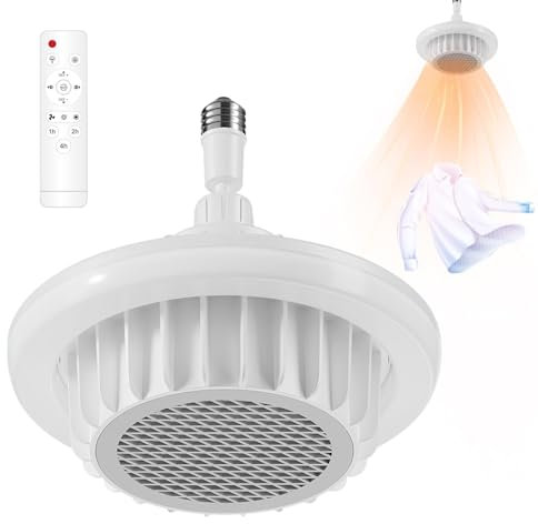 Ventilateur de Plafond à LED, Chauffage de Plafond avec Lumière LED | Plafond chauffant pour salle de bain 600 W | Chauffage de plafond électrique d'intérieur, chauffage de plafond avec ventilateur, c