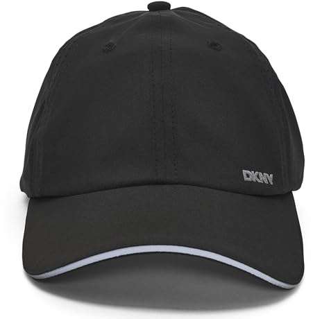 DKNY Damen Beanie Debossed Hat, Schwarz, Einheitsgröße
