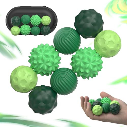 Magnetische Fidget bälle, Magnetkugeln Stressball, Magnetischer Akupressurball aus Silikon, Silikon Sensorik Bälle, Sensorischer Ball für Erwachsenem, Anti-Stress Fidget Toys für Stress, Angst