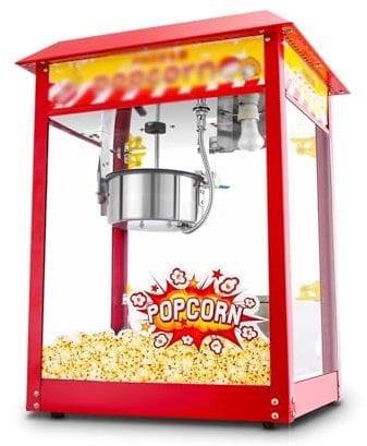 BOOZXCV Popcorn Maker Machine Commercial Popcorn Maker Popcorn Machine Automatic Popcorn Machine Electric Popcorn Machine Puffing