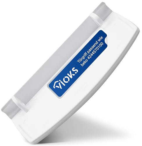 VIOKS Maniglia di ricambio per Beko 4244570100 – Maniglia di ricambio per frigorifero, in plastica, per congelatore, porta