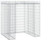 Gabionen-Mülltonnenbox 110x91x120 cm Verzinktes Eisen