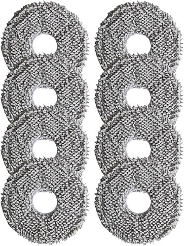Daaxing Lot de 4/8/16 serpillères lavables pour aspirateur robot Conga 13090 Spin Revolutions Home&Wash (lot de 8)