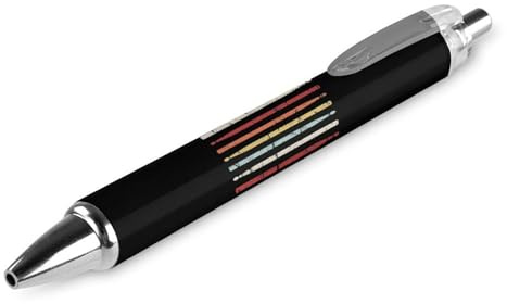 KWQDOZF Kugelschreiber mit Retro-Drumstick-Print für Damen und Herren, 0,5 mm fein, einziehbarer Kugelschreiber, 1 Stück