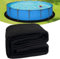 MIDUOLAI Rivestimento per Piscina Rotondo Resistente E Antiforatura per Piscine Fuori Terra Rivestimento per Piscina sotto La Piscina Senza Cuciture,Nero,15FT
