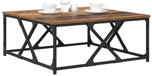 vidaXL Couchtisch Altholz 70 x 70 x 30 cm Holzwerkstoff