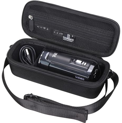 Tourmate Hard Storage Case for Muitune Video Camera - Travel Case for 2.8 Inch 270 Degree Rotation LCD Screen Camcorder(Only Box) (Black)