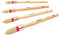 ProDec 4 piece Trade Professional Pointed Pure Bristle Sash Brush Set Ideal for Precise Painting of Sash Windows, Architraves and Other Curved, Moulded or Profiled Surfaces with Gloss and Satin Paints