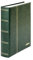 LINDNER Das Original Einsteckbuch ELEGANT, grün, wattiert, 60 weiße Seiten, durchgehende Pergamin-Streifen, 230 x 305 mm