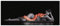 ARTland Wanddeko Glasbilder Wandbild Glas Bild einteilig 125x50 cm Querformat Erotik Frau Akt Nackt Sexy Schlange Python Fotografie Schwarz Weiß S6DV