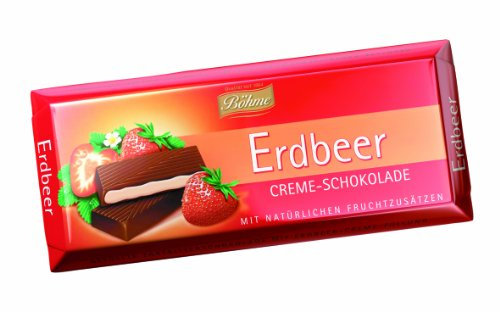 Erdbeer Creme-Schokolade (chocolat végan sans lactose avec de la fraise) 100g