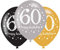 Amscan 9900741 - Latexballons 60 Happy Birthday, 6 Stück, Luftballons, Geburtstag, Dekoration