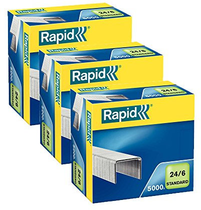 Rapid Heftklammer 24/6mm Standard, verzinkt, 15000Stück