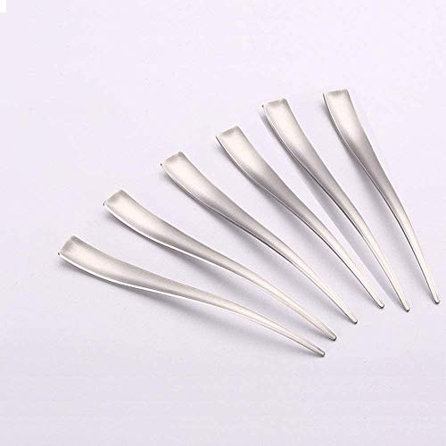 Easycomf Cuillère à mélanger Cuillères à expresso Cuillères à Demitasse Cuillères Demi Petites Mini cuillères à café Agitateurs à café Cuillères à thé et café, 5 pouces (6 pièces)