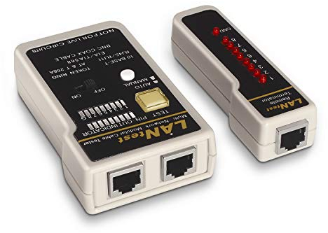 AISENS A142-0314 tester per cavo di rete UTP/STP cable tester Nero, Grigio