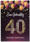 Libetui Cards Glückwunschkarte 40. Geburtstag Karte 40 Geburtstag Jubiläum 40 Jahre Geburtstagskarte 40 Karte 40 A5 Geschenkkarte 40 Frauen Männer