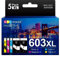 GPC IMAGE 603XL Druckerpatronen Ersatz für Epson 603 603 XL Druckerpatronen für Epson Expression Home XP-3100 XP-4100 XP-2100 XP-2105 XP-3105 XP-4105 Workforce WF-2830 WF-2810 WF-2835 WF-2850(5-Pack)