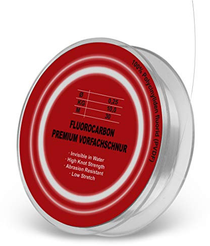 Storfisk fishing & more - Filo da Pesca in fluorocarbon, 30 m, Invisibile Sott'Acqua, Adatto a Tutti i Tipi di Pesce, 0.25 Ø