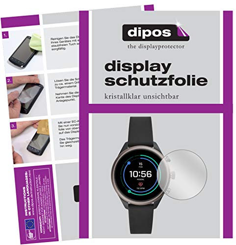 dipos I Pellicola Protettiva Compatibile con Fossil Sport Smartwatch Pellicola di Protezione Cristallo
