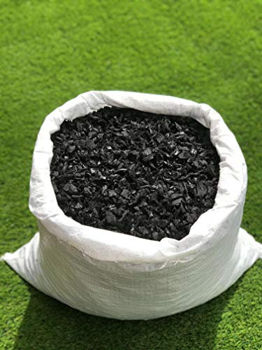 Doric Black Rubber Safety Play Bark Mulch Chippings 20KG (50L) / Bag - 1 Sq Meter coverage