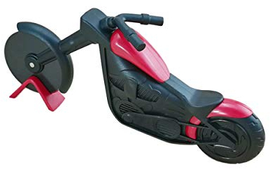 Tree-on-Life Coupe-Pizza Moto Unique Couteau à Pizza en Acier Inoxydable Roue de Moto Hachoir à Pizza trancheuse Portable Couteaux à éplucher Noir et Rouge