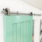 WOLFBIRD 6FT/183CM Barn Door Hardware Sliding Kit Stainless Steel for Single Wood Door Heavy Duty (T Shape Hanger)