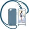 Nupcknn Liquid Silikon Handykette Hülle für iPhone 7/8/SE 2020 Hülle Necklace(abnehmbar) Hülle mit Kordel zum Umhängen Handy Schutzhülle mit Band(Ziegelblau, 4.7)