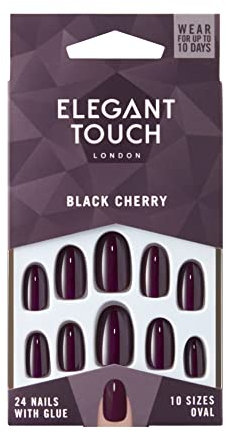 Elegant Touch Faux ongles couleur - Cerise noire
