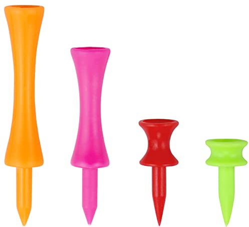 Zivisk Golf Tees Mixed Size Plastic Castle Tees 120 Count 25mm, 32mm, 57mm, 70mm