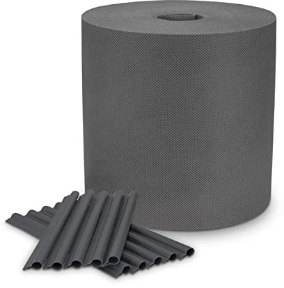 Cover It Grafite Rotolo Frangivista da Esterno 19cmx33m - Frangivista per Recinzione Giardino Peso Base 150 g/m2 - Strisce Frangivista Pvc - Ombreggiante per Recinzione