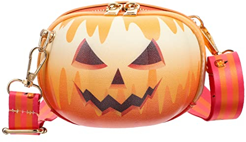 VALICLUD Halloween Kürbis- Crossbody- Tasche für Halloween Cosplay Party Crossbody Schultertasche