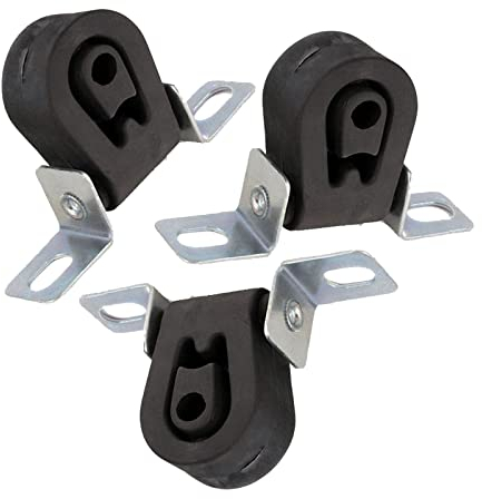 Ferroz Export Ersatz für 3x Auspuff Gummi, Auspuffhalter, VW Golf 3 Vento Cabrio Metall Hänger, Halterung