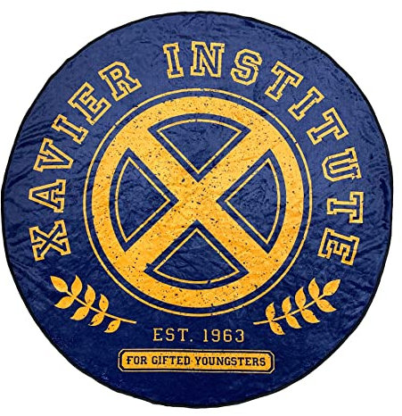X-Men Xavier Institute Marvel Fleece-Überwurf, superweich, leicht, 137 x 137 cm