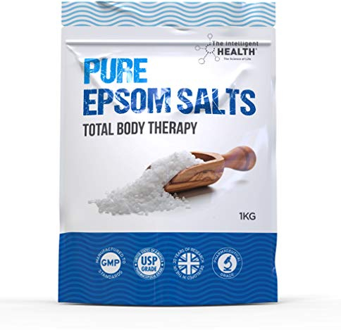 The Intelligent Health Reines Bittersalz - Wellness Badesalz Total Body Therapy Badezusatz mit Magnesium - Traditionelles Magnesiumsulfat Epsom Salz Basenbad zum Entspannen - Vegan (3-kg-Packung)