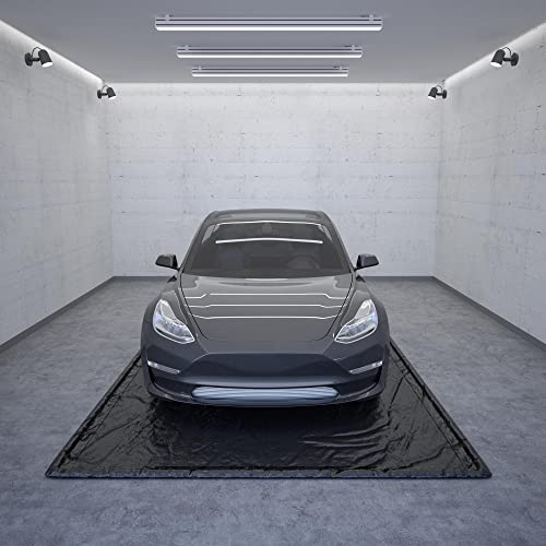FLYCLE Garagen-Bodenmatte, 22,9 x 4,6 m, wasserdicht, rutschfest, strapazierfähig, Parkmatte für unter dem Auto, schützt die Garage vor Sand, Schnee, Regen, Schlamm