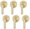 MOROBOR Teardrop Cabinet Pulls, 6pcs Solid Brushed Pendant Handles Knob Zinc Alloy Handles Knobs with Mounting Screw for Cabinets Drawer Door Furniture Decorative(Long Cylindrical Pendant)