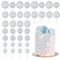 30Pcs Balls Cake Topper Glitter Foam Ball Cake Picks Mini Balloon Cupcake Insert Bubble Balls DIY Decoration for Baby Shower Wedding Anniversary Kids Birthday Graduation Party Cake Decorations Silver