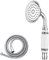 Maynosi Pommeau de Douche Classique, Douchette à Main Style Téléphone Traditionnel, Rétro à Poignée Céramique, Douchette à main Victorienne Avec Tuyau de 1,5 M, Chromé (Céramique à Motifs)