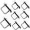 Pernos U Cuadrados, Tornillo Forma U Rosca Pernos Acero Inoxidable, Pernos Forma U M8, Para Jardines, Patios, Instalación de Autocaravanas, Tuberías, Dispositivos Solares Fijos