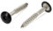 Trespo Wood Screws 4.8 x 50 mm Pack of 25 Stainless Steel A2 / V2A - Round-Headed Wood Screws with Hexalobular Socket - Rustproof - Powder Coated RAL 9005 Jet Black
