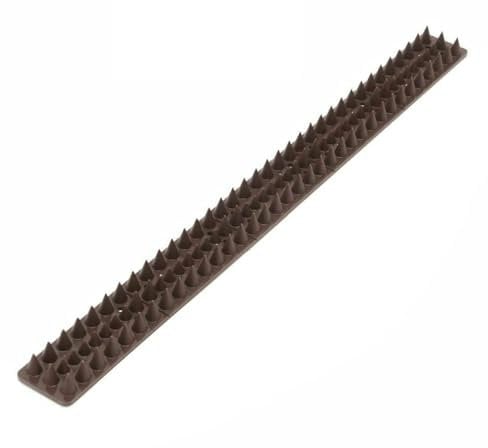 Optimal Products Wall Fence Spikes Intruder Security Repellent Burglar Anti Cat Climb Bird Garden Brown UK (10pcs - 5m), OP617-BR-BIRD