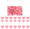 Mabor Lot de 100 punaises roses en forme de cœur pour tableau en liège - 1,2 cm - Décoration pour affiches, photos, cartes postales