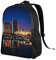 ZaKhs Portland at night Rucksack, bedruckt, 40,6 cm, wasserdicht, leicht, Arbeitstasche, lässiger Tagesrucksack für Damen und Herren, Schwarz , One size