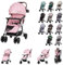 Chipolino 2 in 1 Kinderwagen April, bis 22 kg, klappbar, Vorderräder gefedert, Farbe:rosa pink