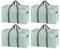 VENO 4 Pack Moving Bags and Large Christmas Storage Bins with lids. Alternative to Moving Boxes, Packing Supplies for College. Extra Large Heavy Duty Totes for Packaging (Shiny Light Green, 4 Pack)